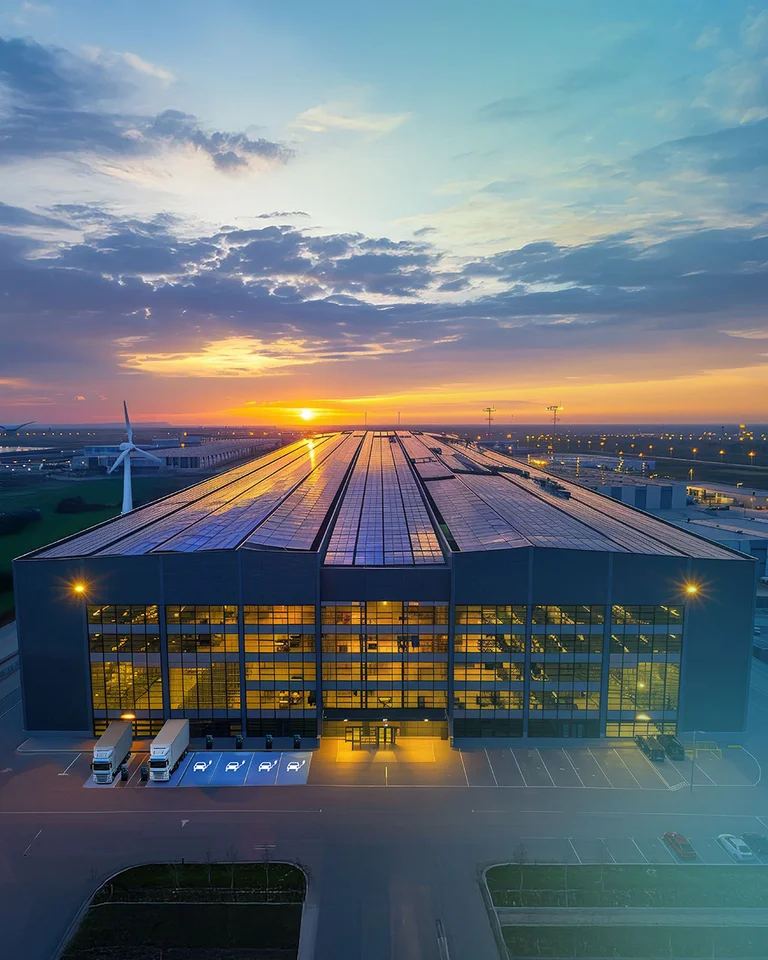 Energiekonzept mit Photovoltaik, Speicher und Ladeinfrastruktur für Unternehmen