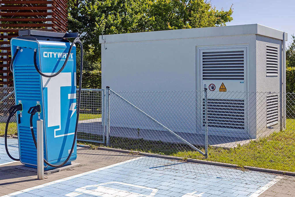 Errichtung einer Trafostation zur Energieversorgung von Ladeinfrastruktur
