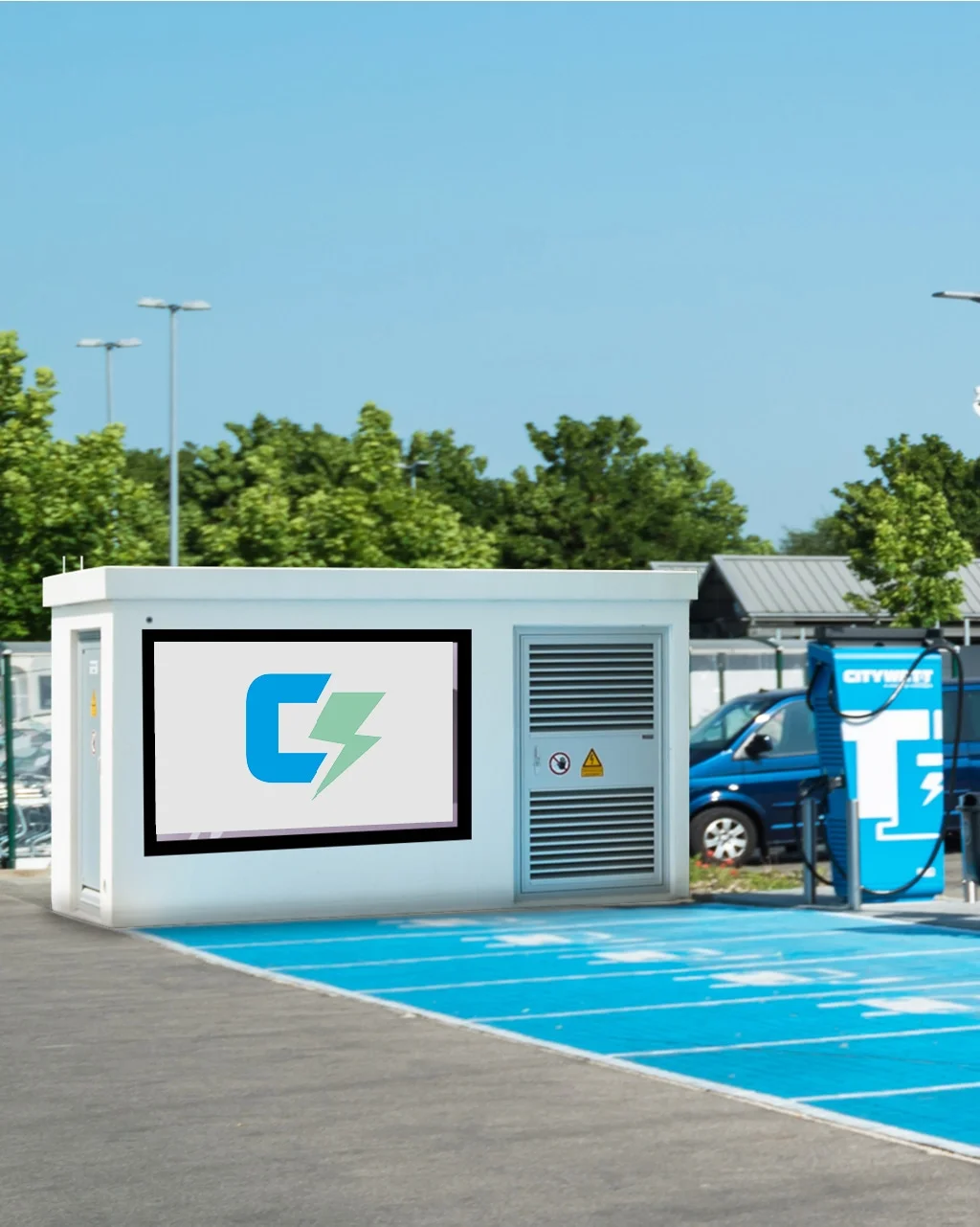 Transformatorstation für Energieversorgung